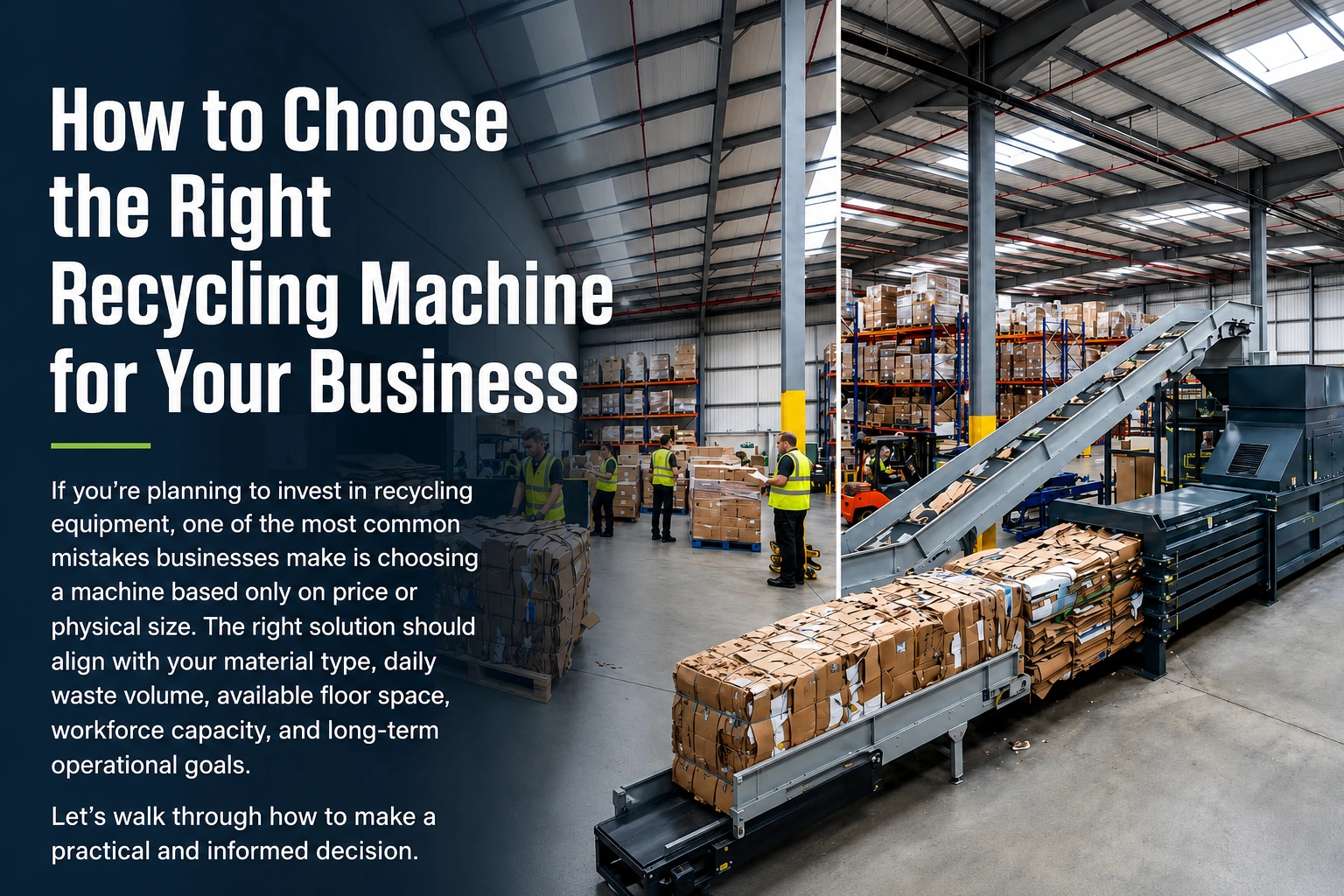 How to Choose the Right Recycling Machine for Your Business
