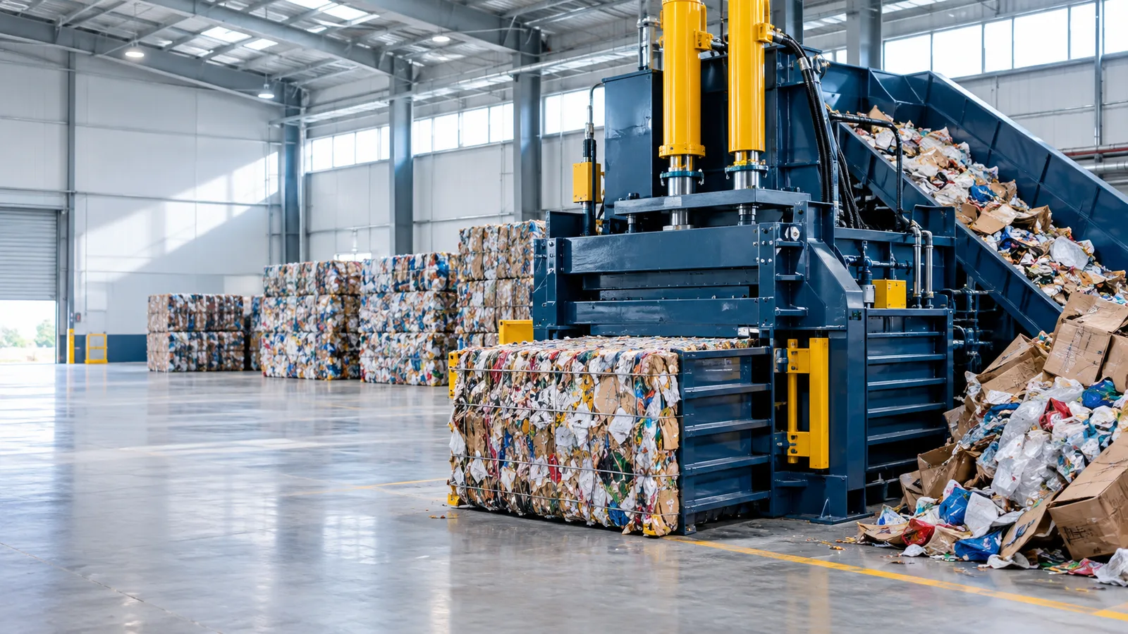 Waste Baler Machine for Industrial Waste Management