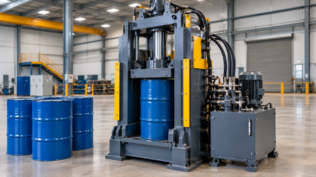 Why choose Fabtex Sustatech for 55 gallon drum crushing equipment