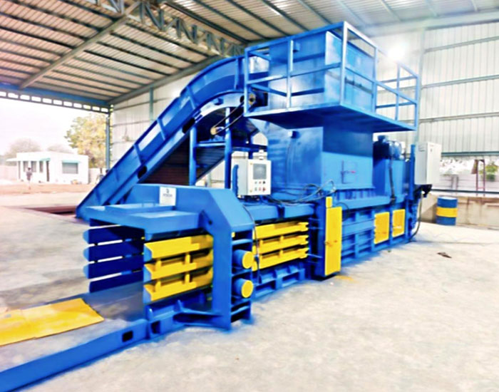 Fabtex paper baler press for high-density paper waste compression
