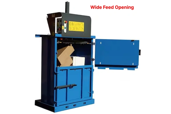 Paper baling equipment used in recycling plants and warehouses