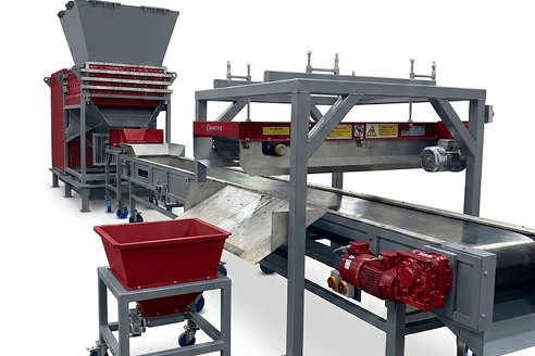 Fabtex Industrial Double Shaft Shredder for Heavy Duty Waste Size Reduction
